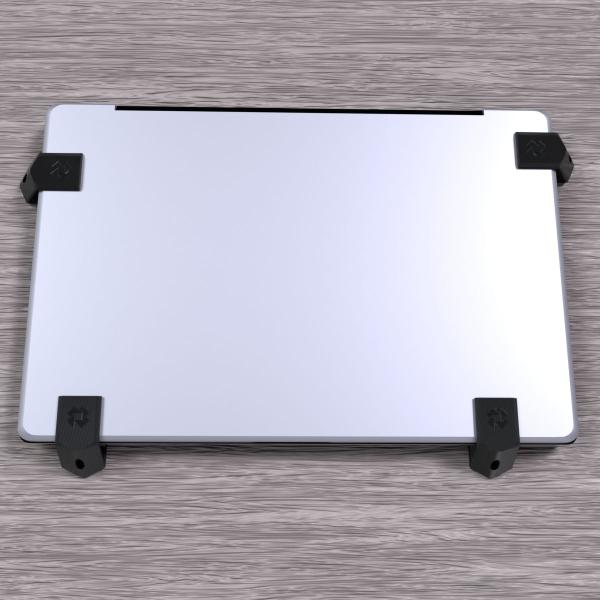 Imagem de Suporte Base Apoio para Fixar Notebook Laptop Até 3 cm Sob Embaixo da Mesa - ARTBOX3D