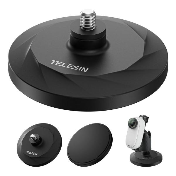 Imagem de Suporte Base Fixação Magnética pra Câmera Insta360 GO 3 - Telesin