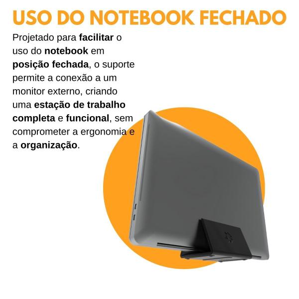 Imagem de Suporte Base para Notebook Fechado Mesa Monitor Externo L30 - ARTBOX3D