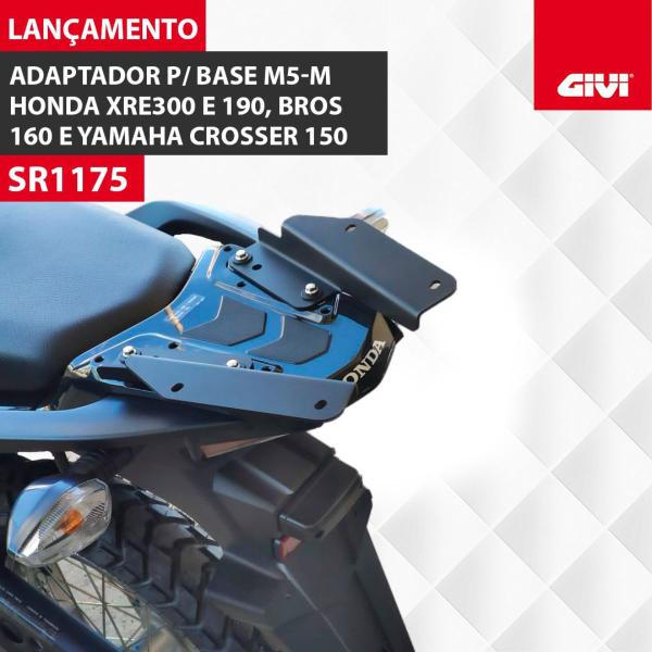 Imagem de Suporte Baú Givi p/ M5 M Xre300 Xre190 Bros160 Crosser 150  