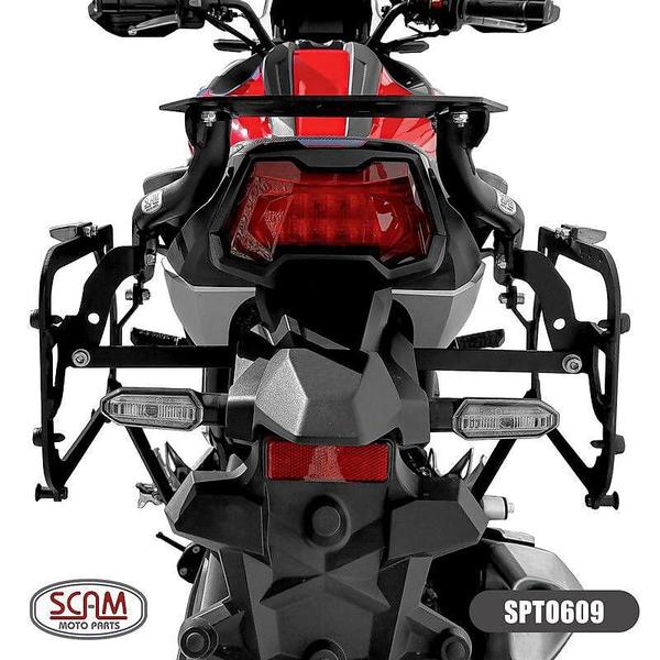 Suporte Baú Lateral Honda Nc750x 2022+ Spto609 Scam Imagem de Suporte Baú Lateral Honda Nc750x 2022+ Spto609 Scam