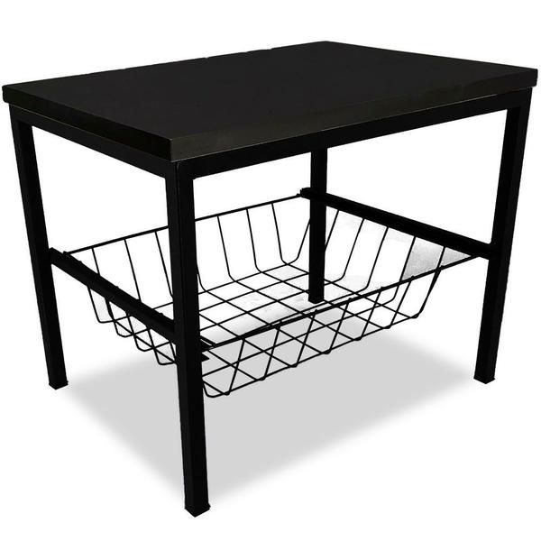 Suporte Bebedouro Botijão Mini Balcão Cesto E Tampo Preto - Genus Móveis Imagem de Suporte Bebedouro Botijão Mini Balcão Cesto E Tampo Preto