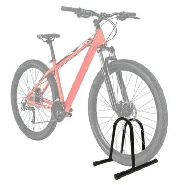 Imagem de Suporte Bicicleta Bicicletário Condomínio Suporte P/ Bike Preto 1 Lugar