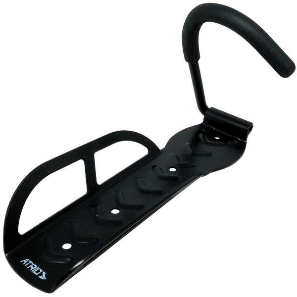 Imagem de Suporte Bicicleta de Parede Bike Vertical Gancho com Apoio Capacidade até 20 Kg Atrio BI054 Preto