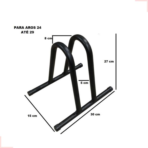 Imagem de Suporte Bike Chao Para Condominio Casa Aro 24 Ao 29