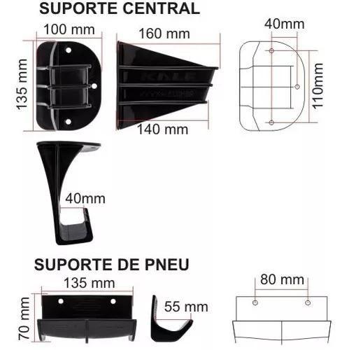 Imagem de Suporte Bike Parede Horizontal Pendurar Bicicleta Kalf