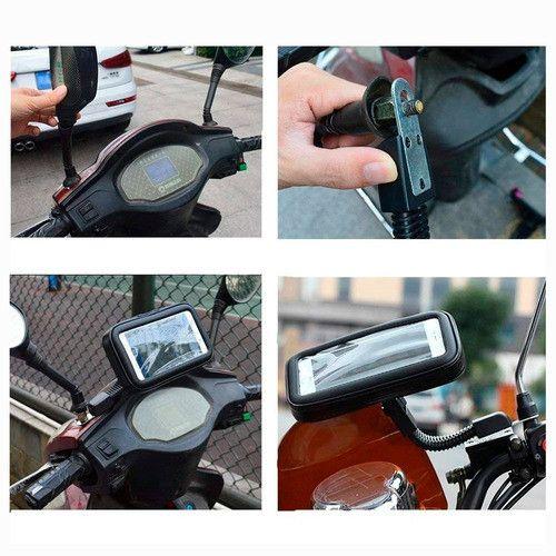 Imagem de Suporte Capa Porta Celular GPS Guidão Bike Bicicleta Moto Case Impermeável 360 A Prova D Água 