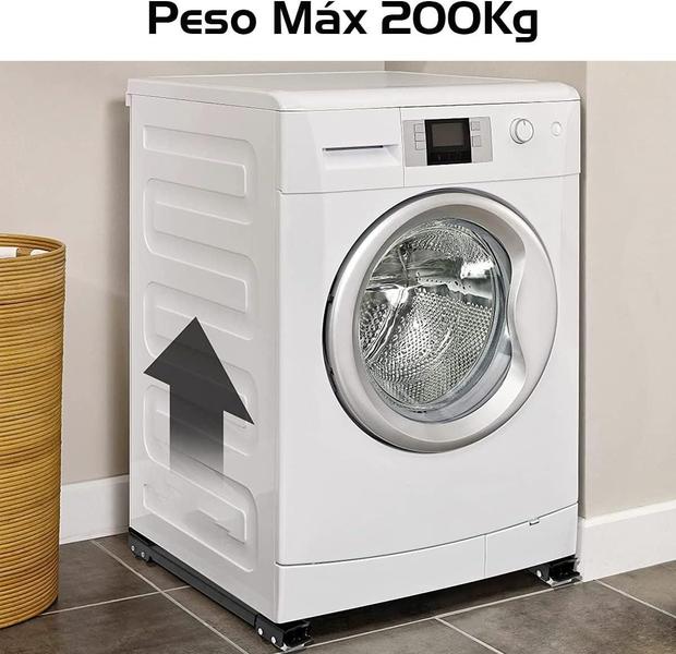 Suporte Carrinho Base Rodinhas Ajustável Geladeira Armário - Markelk Imagem de Suporte Carrinho Base Rodinhas Ajustável Geladeira Armário