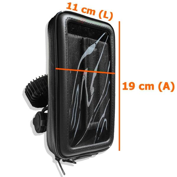 Imagem de Suporte Celula Case Permeável Carrega Smartphone Usb Moto