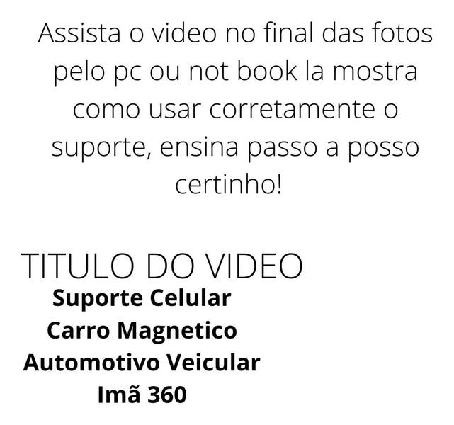 Imagem de Suporte Celular 360 Automotivo Magnético Imã Veicular Carro