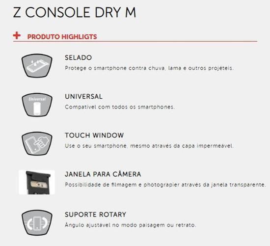 Suporte Celular Bike Smartphone Zfal Console Universal M - Zefal Imagem de Suporte Celular Bike Smartphone Zfal Console Universal M