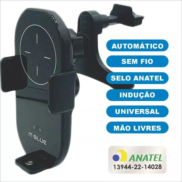 Imagem de Suporte Celular Carregador Indução Vw Up Gol Voyage Polo Virtus Saveiro T-Cross Universal