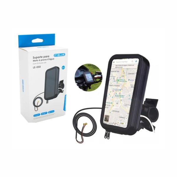 Imagem de Suporte Celular Case - Gps - Moto - Bike - À Prova D'água