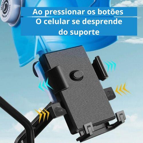 Imagem de Suporte Celular Gps Moto Bike Anti Reflexo Capacete Motoboy