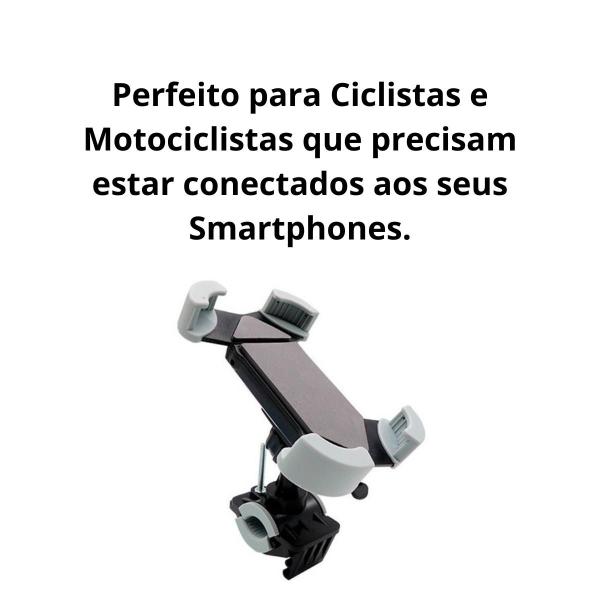 Imagem de Suporte Celular Gps Moto Bike Bicicleta De Guidão Ajustável