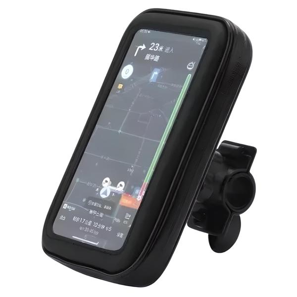 Imagem de Suporte Celular Guidão Prova Dagua Moto Gps Bicicleta 360 Smartphone Ajustável