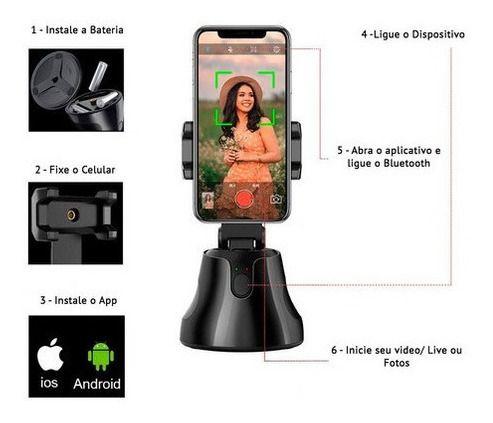 Imagem de Suporte Celular Mesa Apoio Universal Rastreador Facial 360