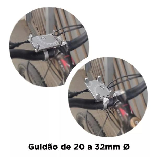 Suporte Celular Universal em Aluminio GPS Motos Bicicleta Bike Prende no Guidão - COMERCIAL MARCO FERRARI DROP RIO Imagem de Suporte Celular Universal em Aluminio GPS Motos Bicicleta Bike Prende no Guidão
