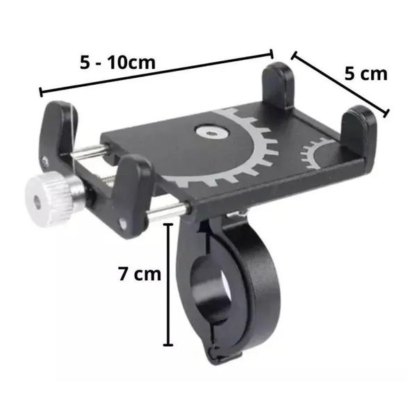 Suporte Celular Universal em Aluminio GPS Motos Bicicleta Bike Prende no Guidão - COMERCIAL MARCO FERRARI DROP RIO Imagem de Suporte Celular Universal em Aluminio GPS Motos Bicicleta Bike Prende no Guidão