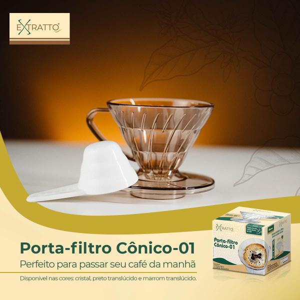 Imagem de Suporte Coar Café Estilo Hario V60 Transparente - Tamanho 01