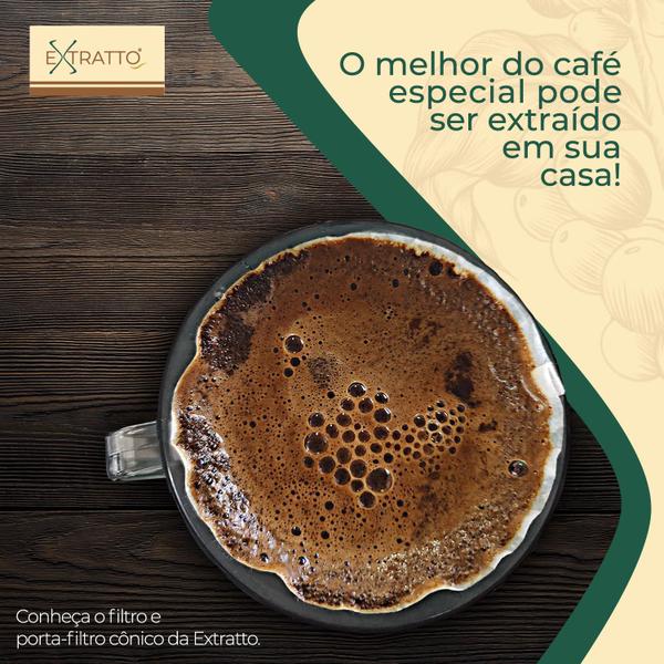 Imagem de Suporte Coar Café Estilo Hario V60 Transparente - Tamanho 01