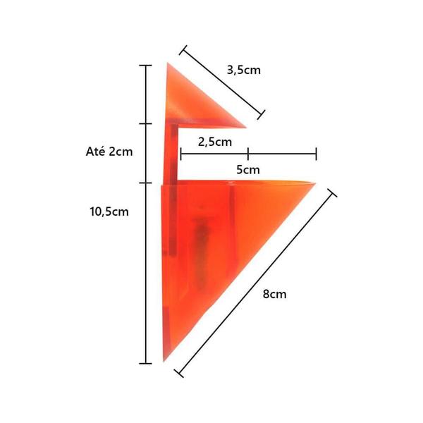 Imagem de Suporte Colorato GDS Laranja 2 Unidades