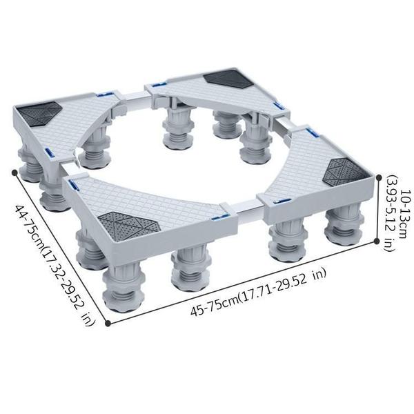 Suporte Com 12 Pés Para Lava E Seca/Lavadora Brastemp - Aj Som Acessórios Musicais Imagem de Suporte Com 12 Pés Para Lava E Seca/Lavadora Brastemp