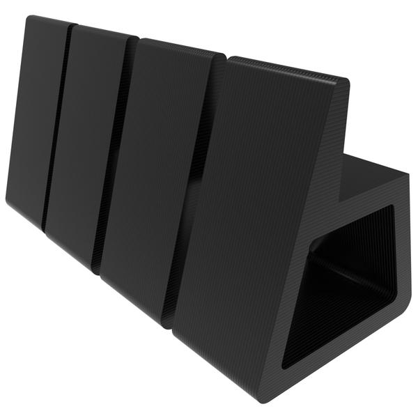 Imagem de Suporte com 4 pezinho Horizontal Preto para Mesa Compatível com Xbox One S Refrigeração - ARTBOX3D