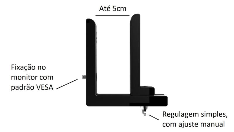 Imagem de Suporte Compatível Com Dell Optiplex Mac Mini Monitor Vesa