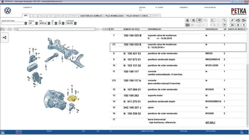 Imagem de Suporte coxim câmbio up 1s0199555e 1s0199555b original vw