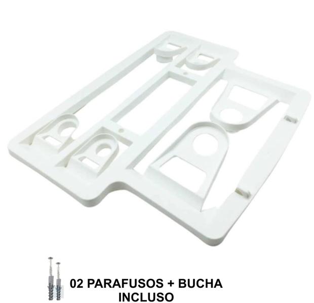 Imagem de Suporte Cozinha Porta Papel 3x1 E Pvc Toalha Filme Alumínio