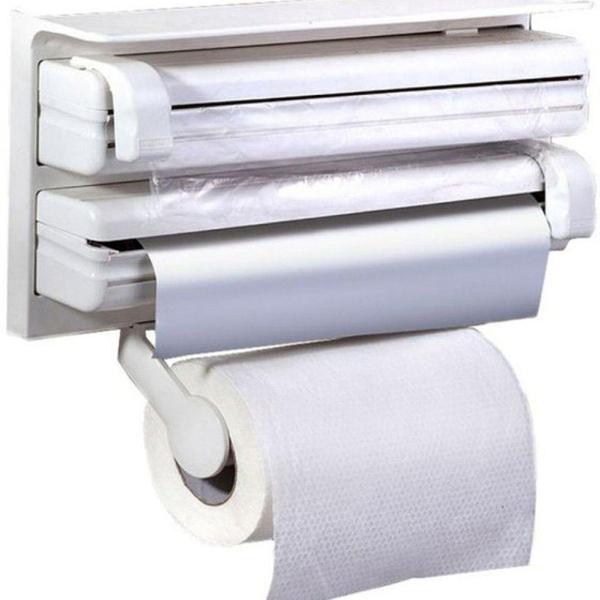 Imagem de Suporte Cozinha Triple Papel 3 Em 1 Toalha Dispenser