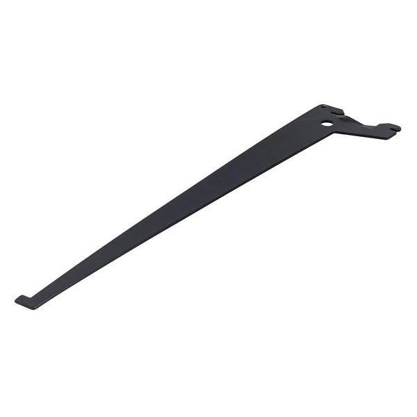 Imagem de Suporte Cremalheira Para Trilho Simples 30cm Preto Brasforma