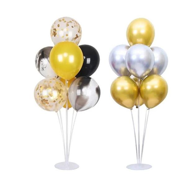 Suporte de Balão para Chá de Bebê, Casamento e Festa de Aniversário - Com Coluna e Corrente Imagem de Suporte de Balão para Chá de Bebê, Casamento e Festa de Aniversário - Com Coluna e Corrente
