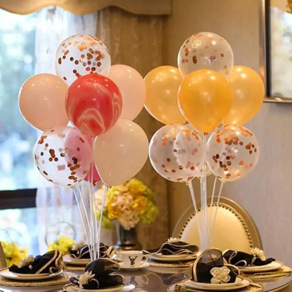 Suporte de Balão para Chá de Bebê, Casamento e Festa de Aniversário - Com Coluna e Corrente Imagem de Suporte de Balão para Chá de Bebê, Casamento e Festa de Aniversário - Com Coluna e Corrente