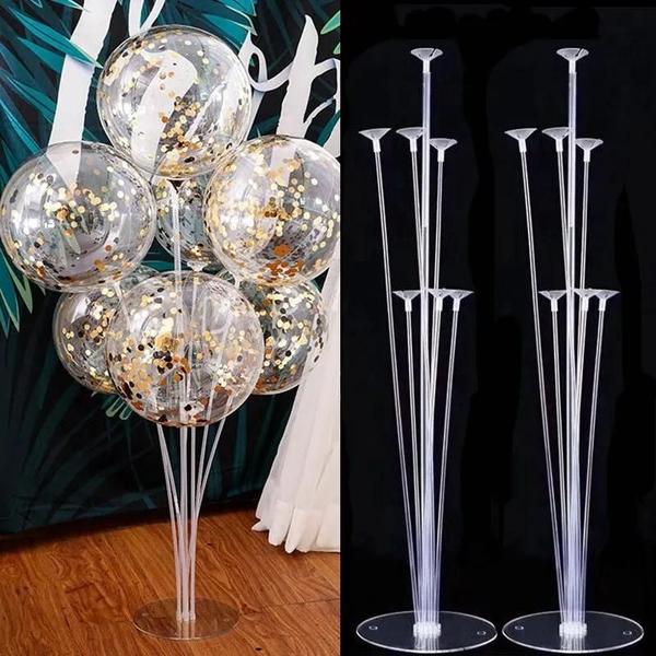 Suporte de Balão para Chá de Bebê, Casamento e Festa de Aniversário - Com Coluna e Corrente Imagem de Suporte de Balão para Chá de Bebê, Casamento e Festa de Aniversário - Com Coluna e Corrente