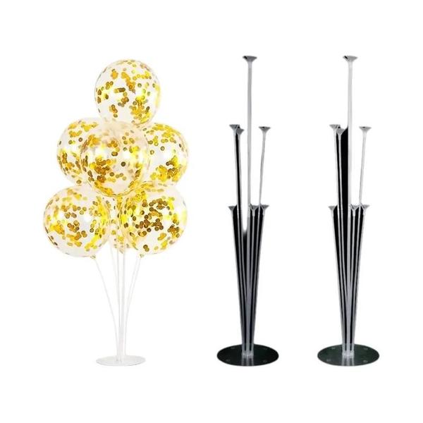 Suporte de Balão para Chá de Bebê, Casamento e Festa de Aniversário - Com Coluna e Corrente Imagem de Suporte de Balão para Chá de Bebê, Casamento e Festa de Aniversário - Com Coluna e Corrente