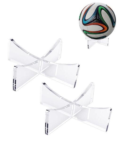 Suporte de Bola Portátil 2 Unidades Transparente em Acrílico - EB Imagem de Suporte de Bola Portátil 2 Unidades Transparente em Acrílico