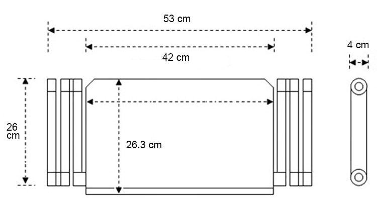 Imagem de Suporte De Cama Sofá Mesa Articulada Com Espaço para Mousepad Notebook Preto