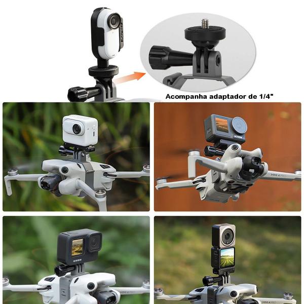 Imagem de Suporte de Câmeras de Ação para Drone DJI Mini 4 Pro