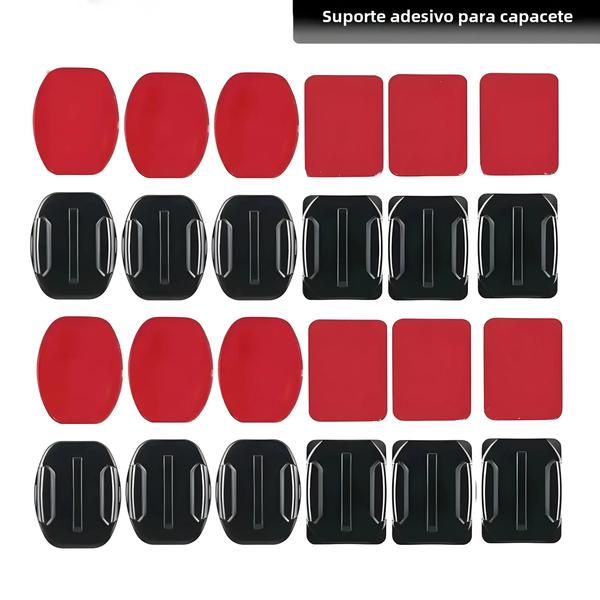 Imagem de Suporte De Capacete Adesivo Dupla Face Para GoPro Hero 13 12 11 10 9 DJI Action 4 3 Insta360 X4 X3