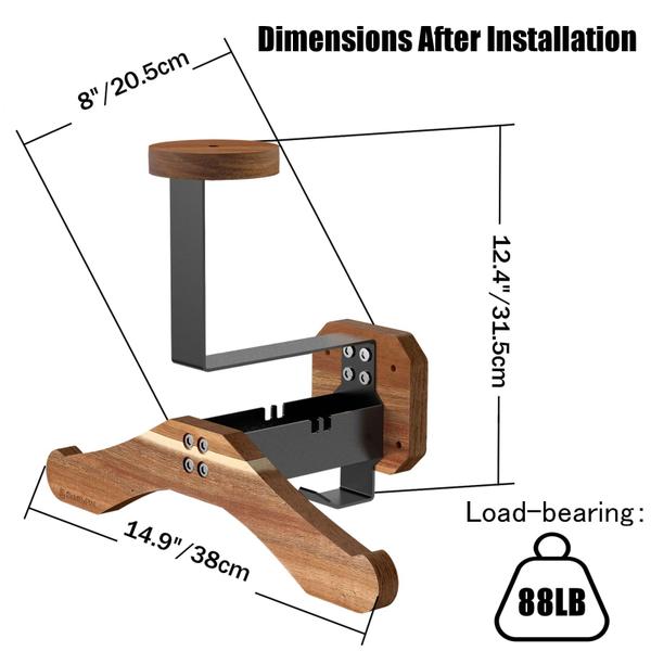 Imagem de Suporte de capacete BoldByPin Motorcycle Helmet Rack Wall Mount