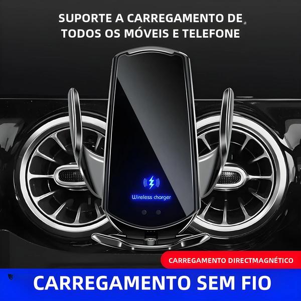 Imagem de Suporte De Carregador De Carro Sem Fio De 15 W Para iPhone Samsung Suporte De Carregamento Rápido