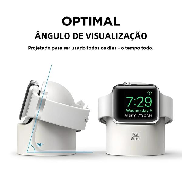 Imagem de Suporte De Carregador Para Apple Watch, Modo De Cabeceira De Silicone Durável Para Série Ultra 2 9 8