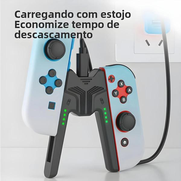 Imagem de Suporte de Carregamento Portátil para Nintendo Switch OLED - Dock para Joy-Con