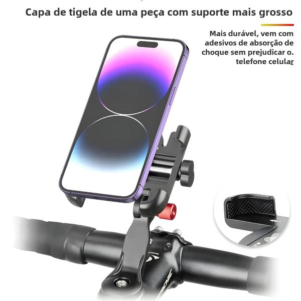 Imagem de Suporte de Celular para Bicicleta NEWBOLER - Alumínio Ajustável 360° - MTB