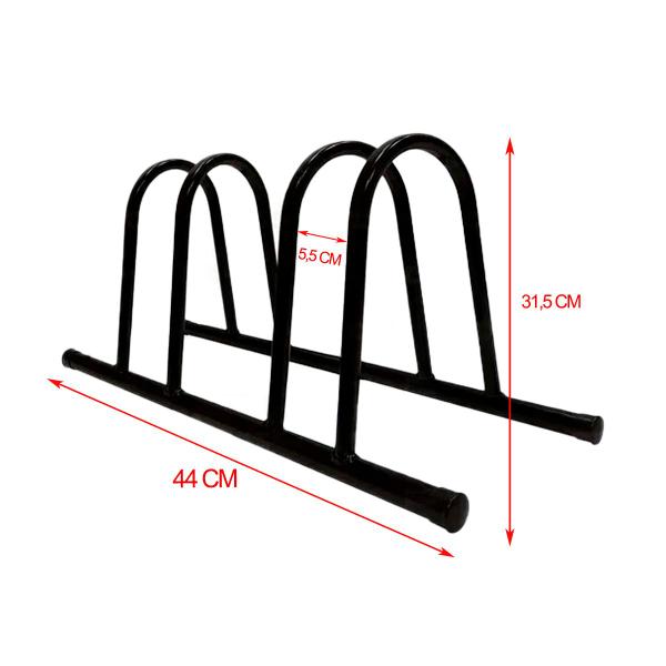 Suporte De Chão Para 2 Bicicletas Preto Condomínios Casas - Itagold Imagem de Suporte De Chão Para 2 Bicicletas Preto Condomínios Casas