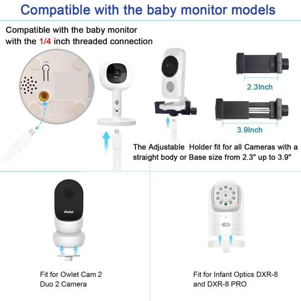 Imagem de Suporte de chão para monitor de bebê AISVAN compatível com óptica infantil