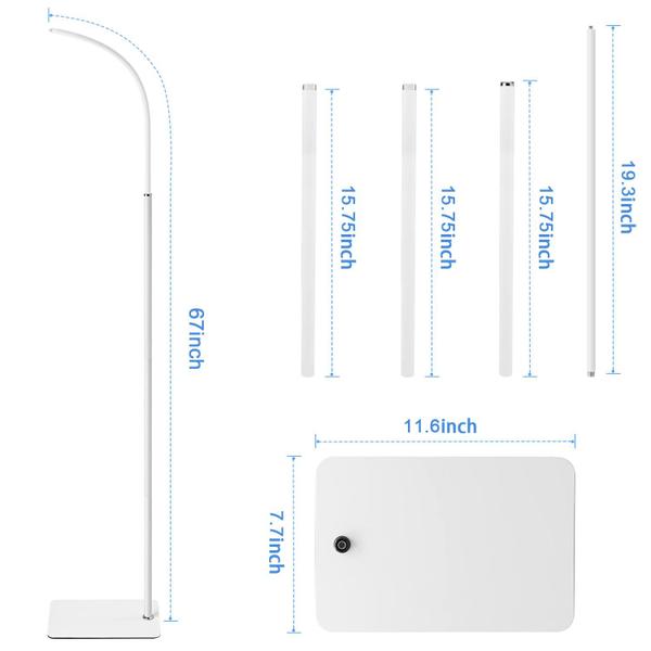 Imagem de Suporte de chão para monitor de bebê de altura ajustável para Nanit Pro