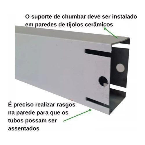 Imagem de suporte de chumbar pia, balcão bancada 60 cm branco 2 unidades